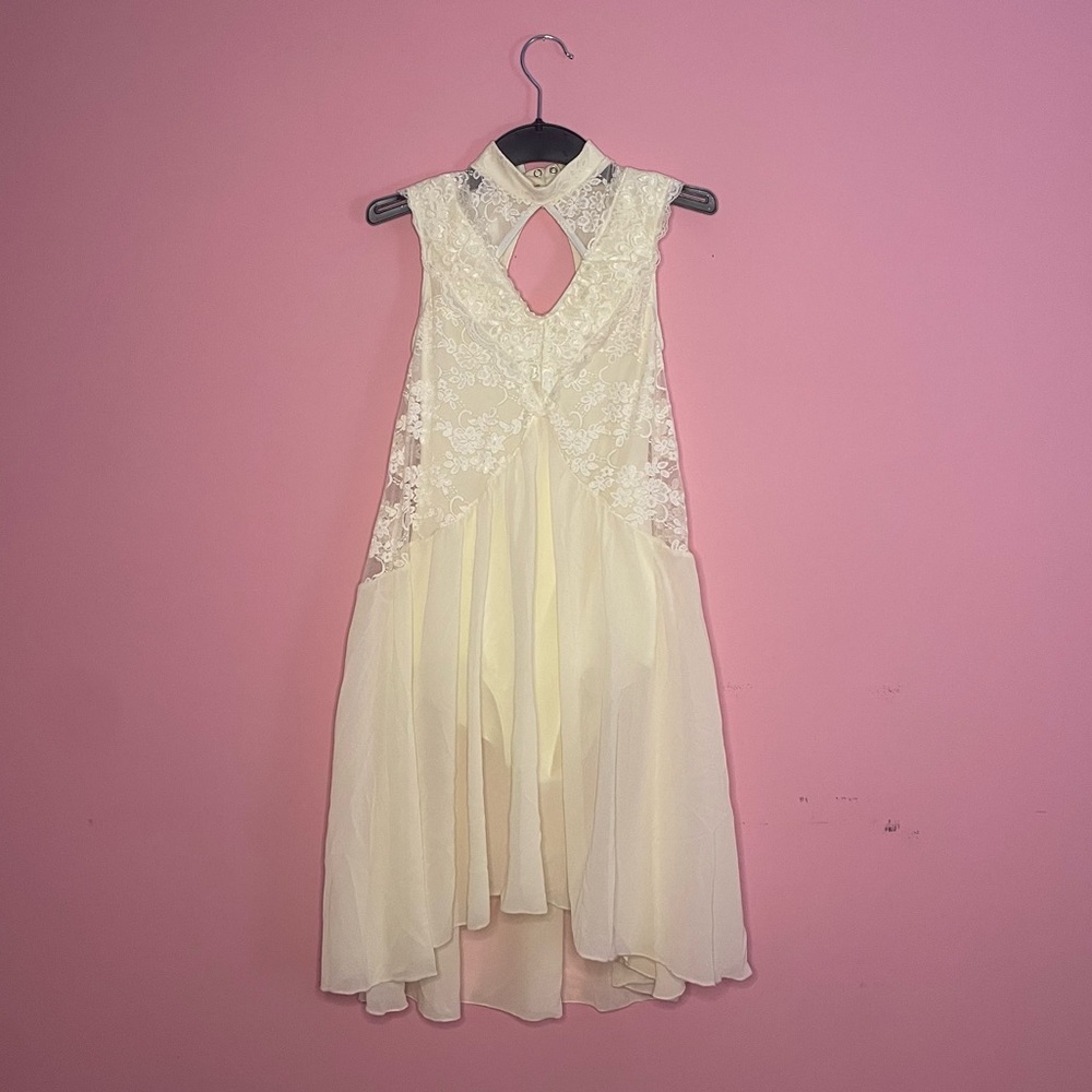 beautiful and white lyrical costume